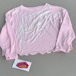Nike Kids Light Pink Long Sleeve Tee